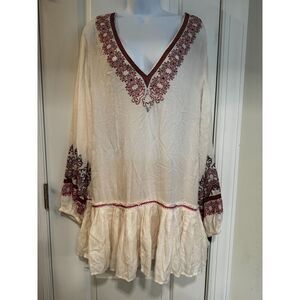 Free People embroidered dress NWT sz small